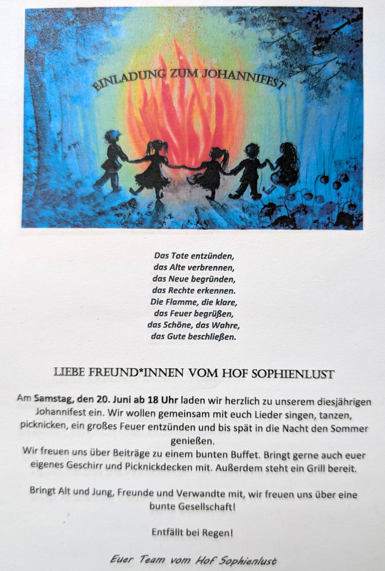 Johannifest Hof Sophienlust 2026